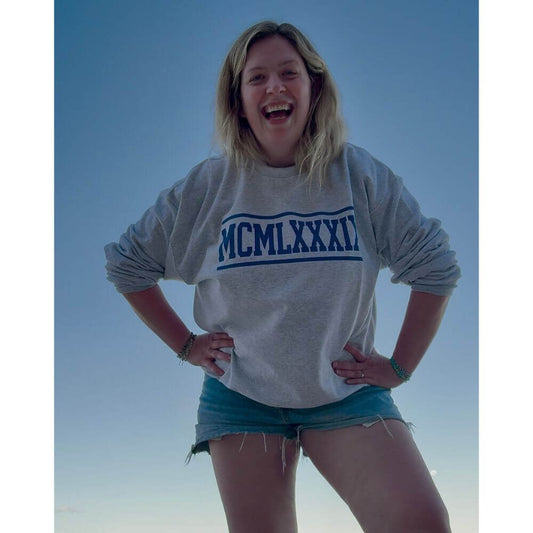 1989 Roman Numerals Sweatshirt - City Grey